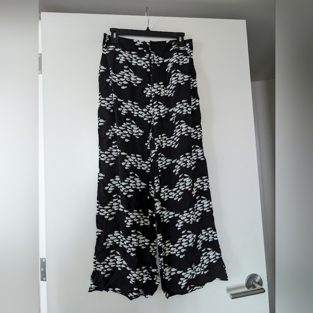 NWT Ava Sky Black Fish Pant Cree S